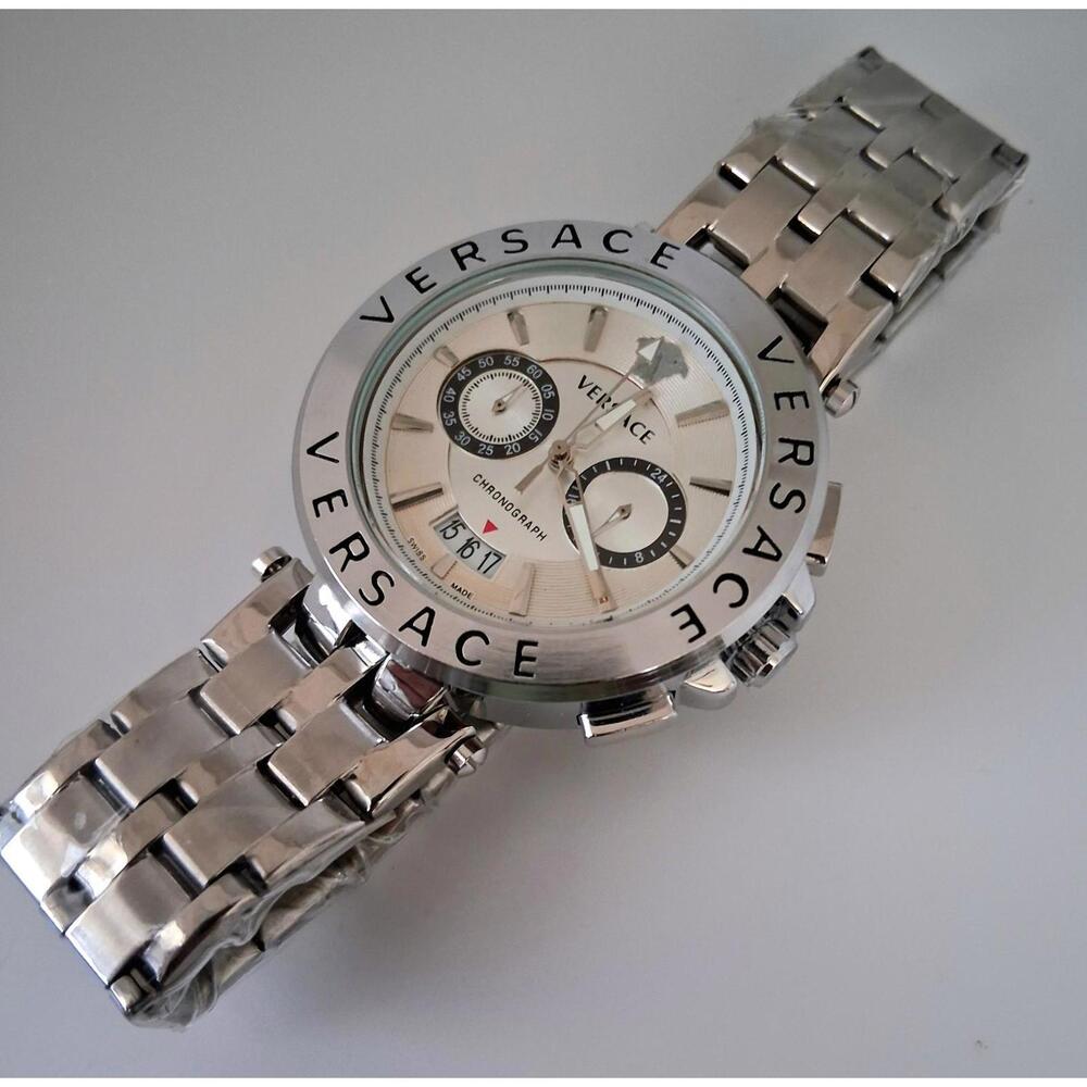 Versace Greca Medusa Men's Chronograph Stainless Steel Watch - Picture 5 of 7